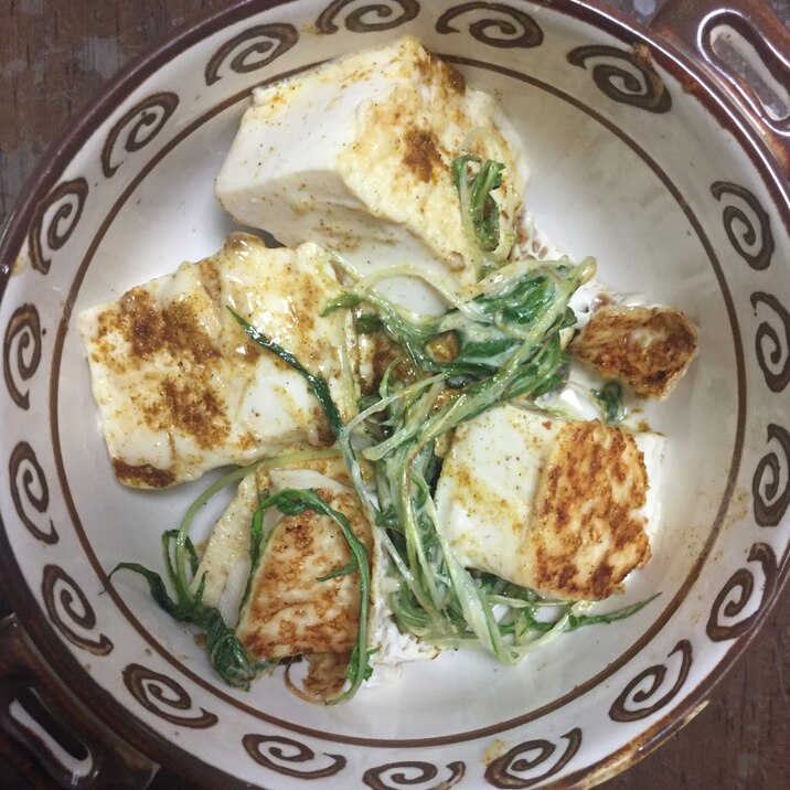 焼き豆腐と水菜